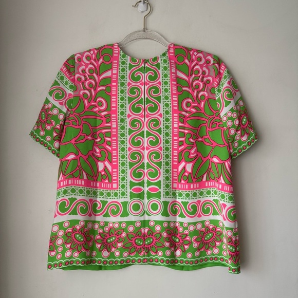 Trina Turk Riggs Short-Sleeve Top - Petra Floral S NWT - Picture 9 of 9